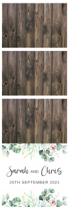 Photobooth strip option wood